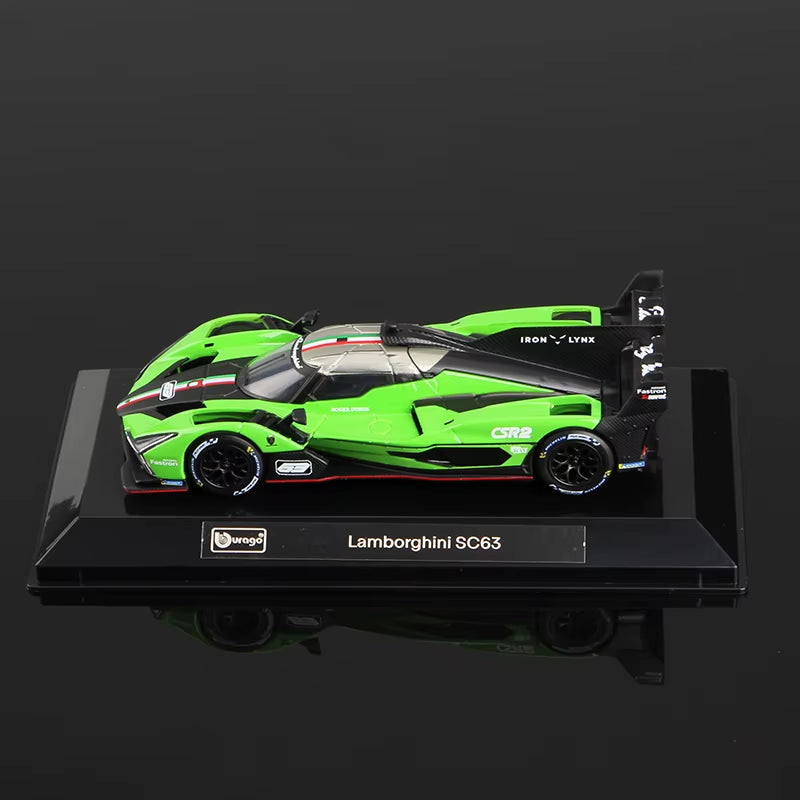 B 1:43 Lamborghini SC63 Car Model Racing Alloy Miniature Diecast Vehicles Toy Voiture Gift Collection