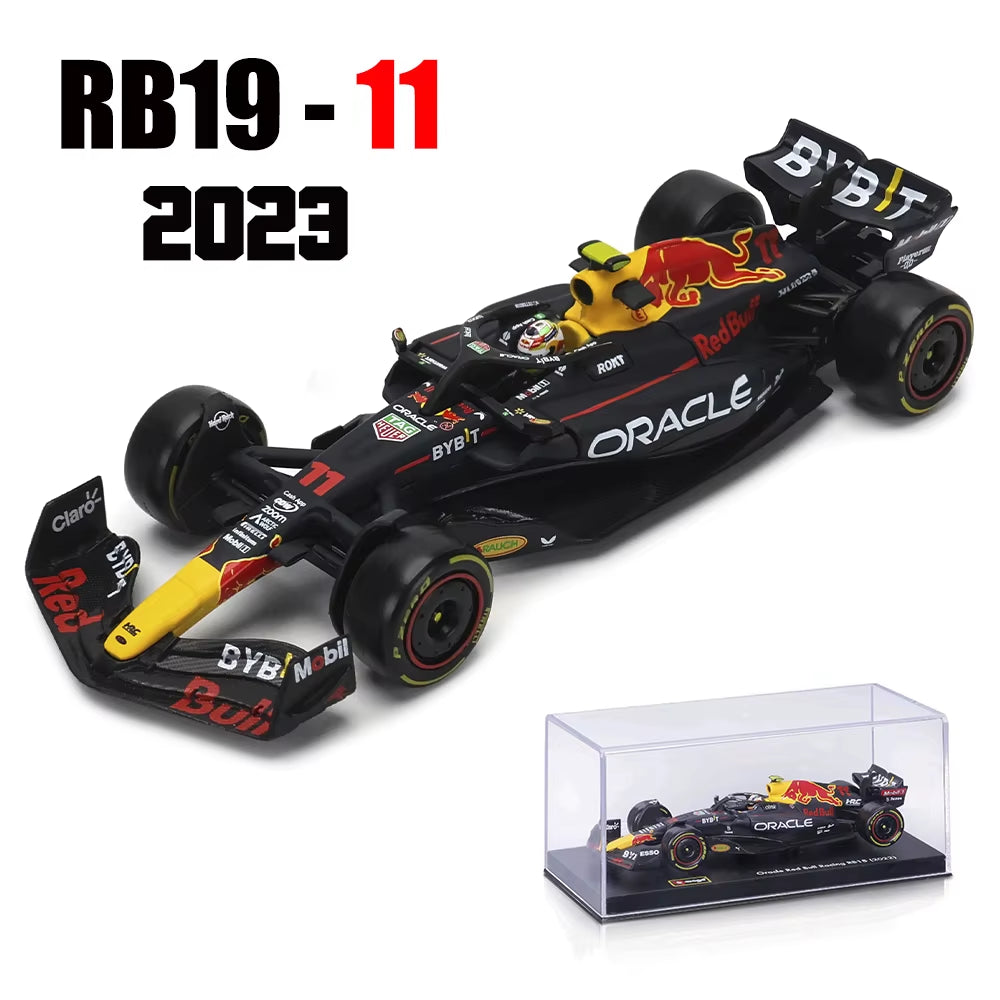 1:43 2024 RB20 F1 Red Bull Racing TAG Heuer 2023 RB19 Miami #1 Verstappen #11 Perez Alloy Car Die Cast Model Toy