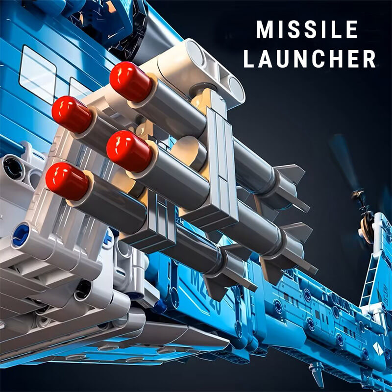 Heavy-Duty Military Helicopter 1710Pcs