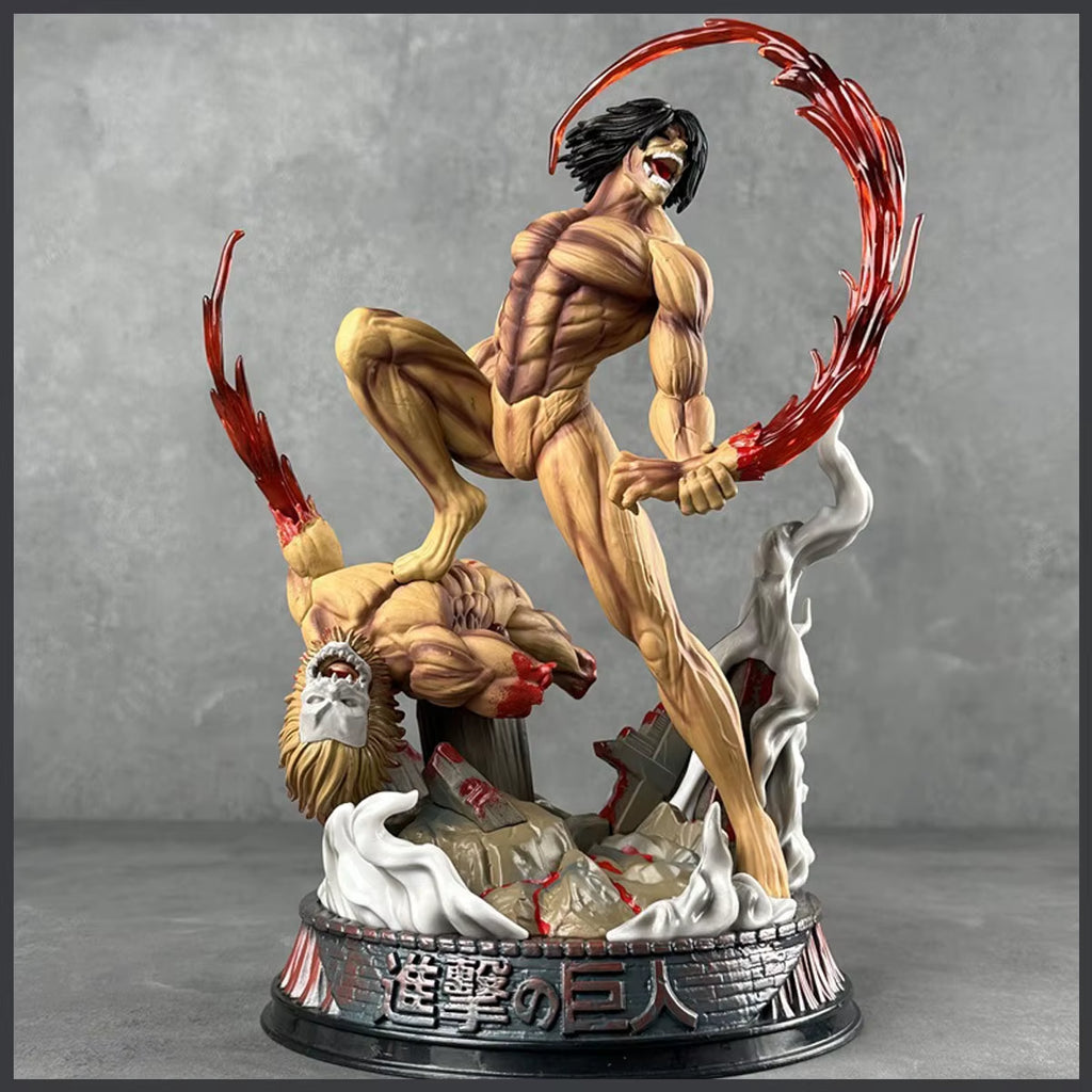 29Cm Eren Jaeger Figure Manga Attack on Titan Anime Figures Jaeger Pvc Model Statue Doll Collection Decoration Toys Gift