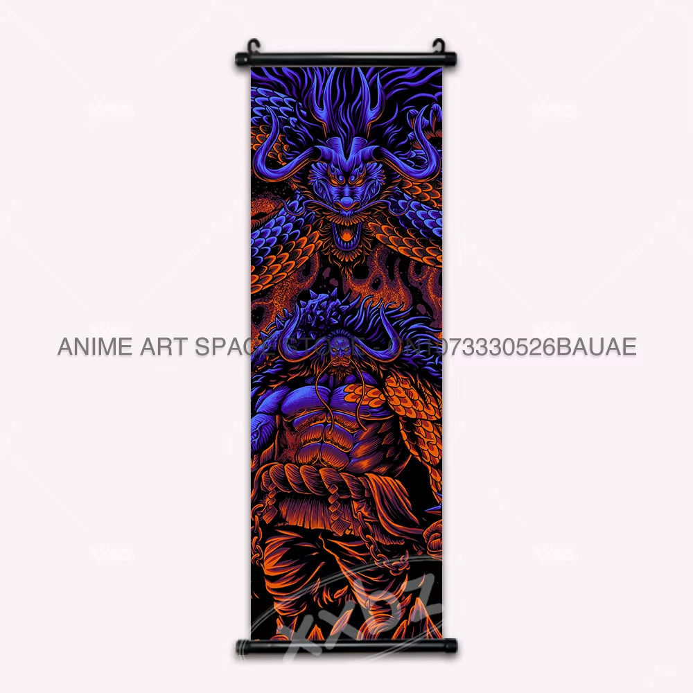 ONE PIECE Hanging Painting Anime Poster Zoro Canvas Scrolls Picture Luffy Gear 5 Home Decoration Movie Theater Kaidou Wall Art