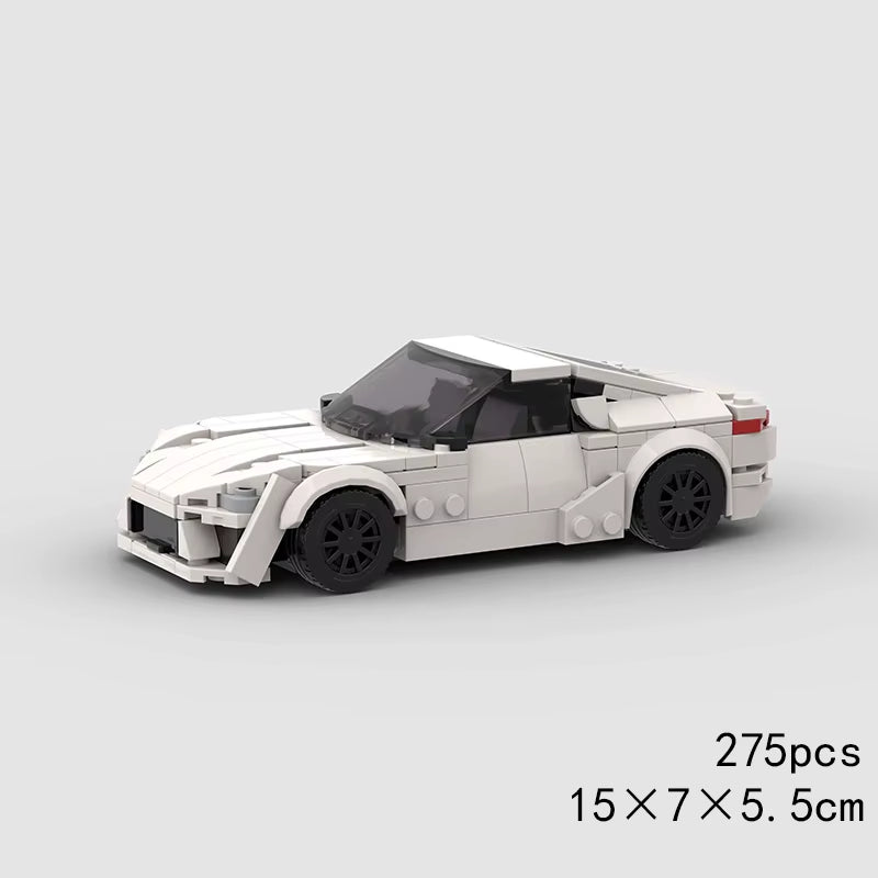 MOC Racing City Car Building Set - Creative Garage Toys - Ideal Gift for Children'S Birthdays and Christmas Gifts