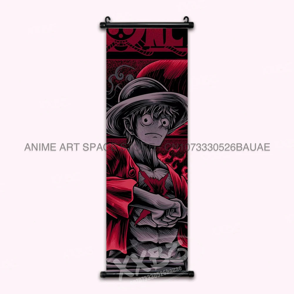 ONE PIECE Hanging Painting Anime Poster Zoro Canvas Scrolls Picture Luffy Gear 5 Home Decoration Movie Theater Kaidou Wall Art