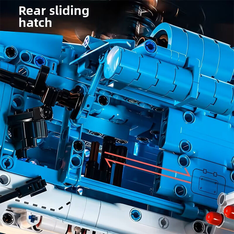 Heavy-Duty Military Helicopter 1710Pcs