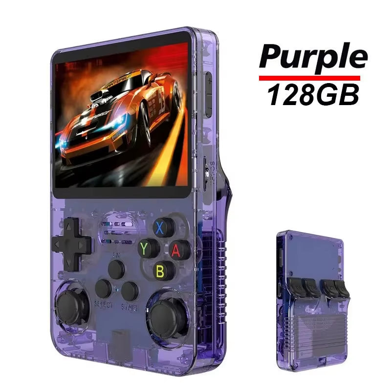 R36S Retro Handheld Video Game Console ARKOS System 3.5 Inch IPS Screen Classic Portable Pocket Video Player 128G Games Boy Gift