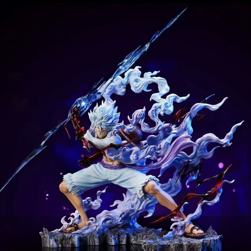 25Cm One Piece Raiden Five Gear Nica Lightning Luffy Action Figure Model Statue Doll Toys Collection Decoration Model Toys Gift