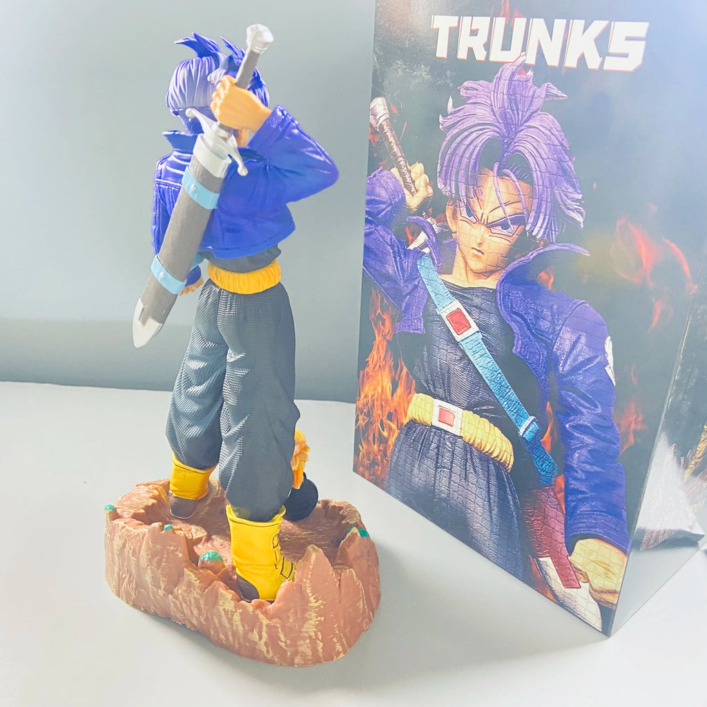 23CM Dragon Ball Z Anime Figurine Trunks Figure Super Saiyan Trunks Pvc Model Statue Doll Collection Decoration Toys Gift