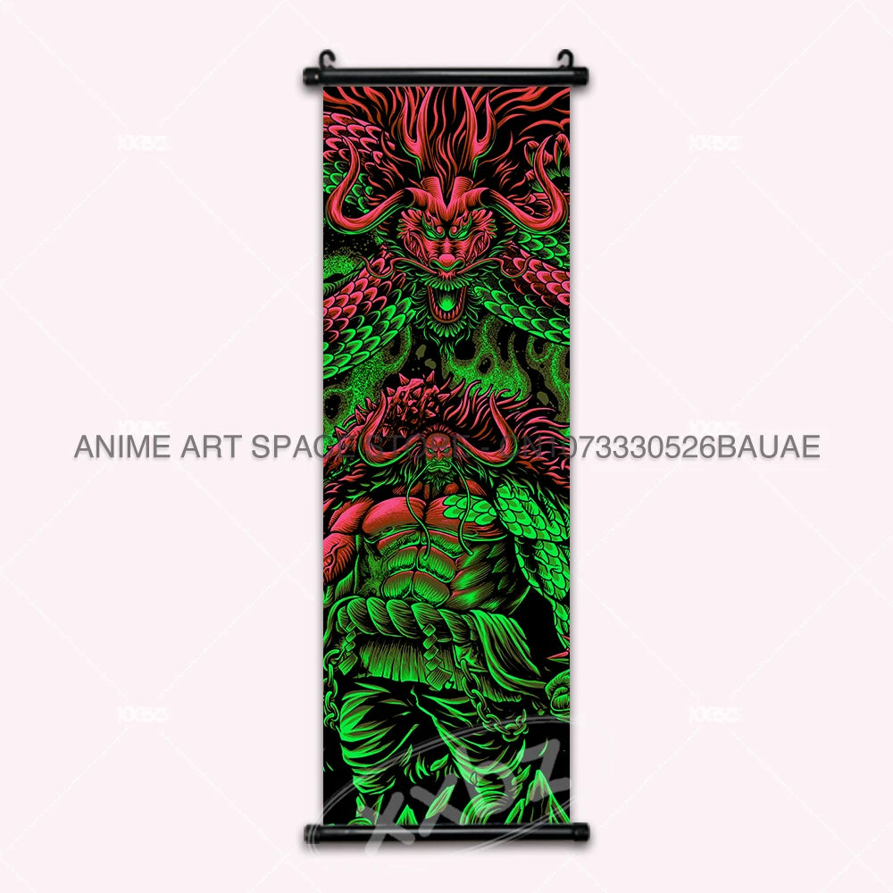 ONE PIECE Hanging Painting Anime Poster Zoro Canvas Scrolls Picture Luffy Gear 5 Home Decoration Movie Theater Kaidou Wall Art