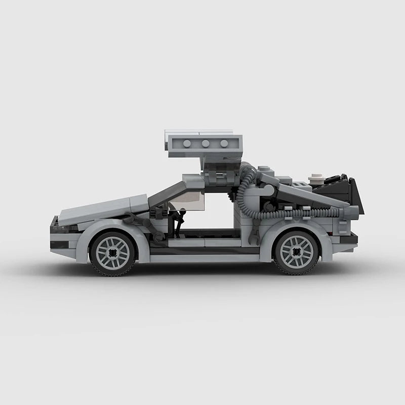 BACK to the FUTURE Delorean MOC Building Blocks City Sports Racing Vehicle DIY Bricks Toy for Christmas Gift