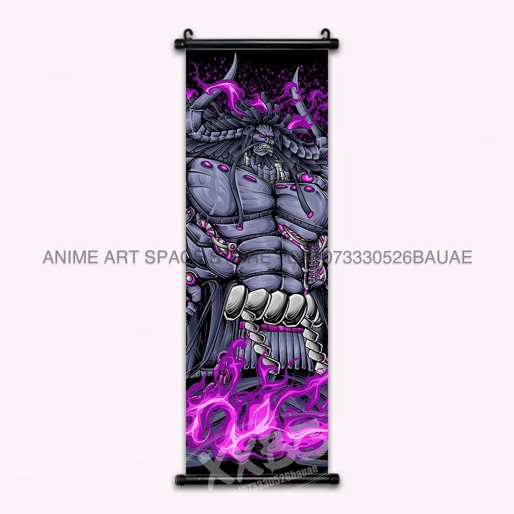 ONE PIECE Hanging Painting Anime Poster Zoro Canvas Scrolls Picture Luffy Gear 5 Home Decoration Movie Theater Kaidou Wall Art