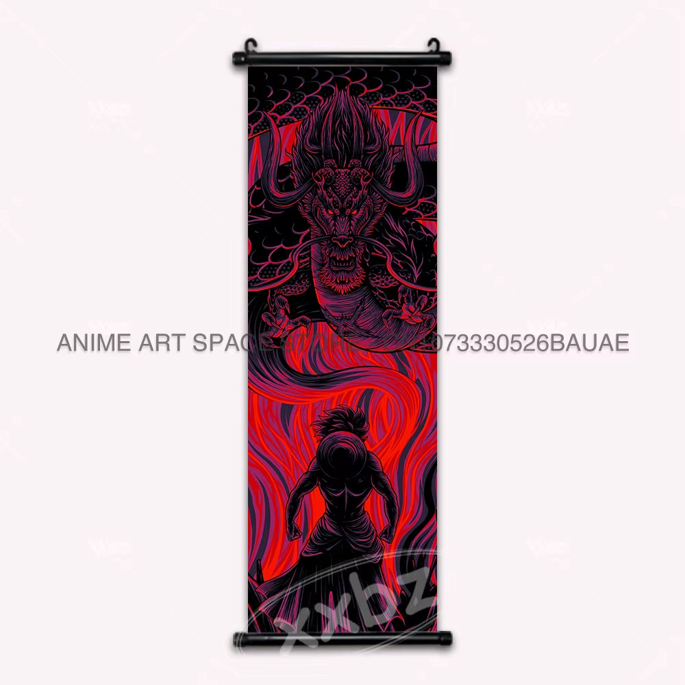 ONE PIECE Hanging Painting Anime Poster Zoro Canvas Scrolls Picture Luffy Gear 5 Home Decoration Movie Theater Kaidou Wall Art