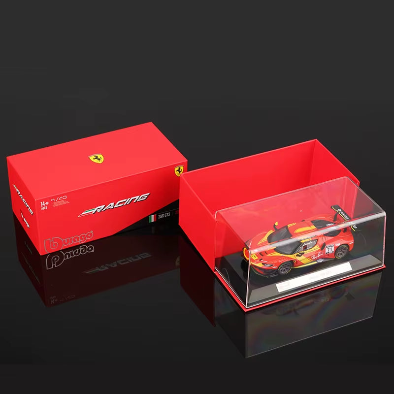 1:43 Ferrari 296 GT3 Car Model Alloy Supercar Die Cast Vehicles Toy Die-Cast Voiture Gift Collection