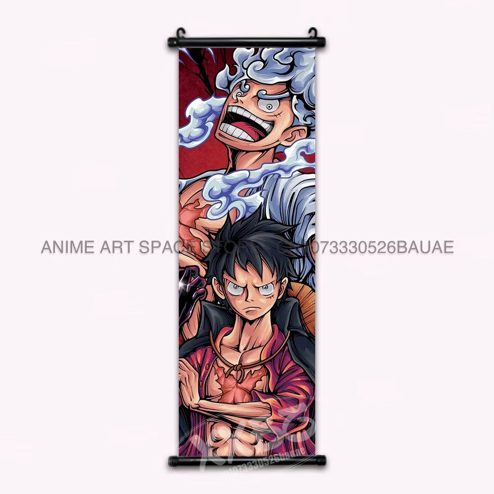 ONE PIECE Hanging Painting Anime Poster Zoro Canvas Scrolls Picture Luffy Gear 5 Home Decoration Movie Theater Kaidou Wall Art