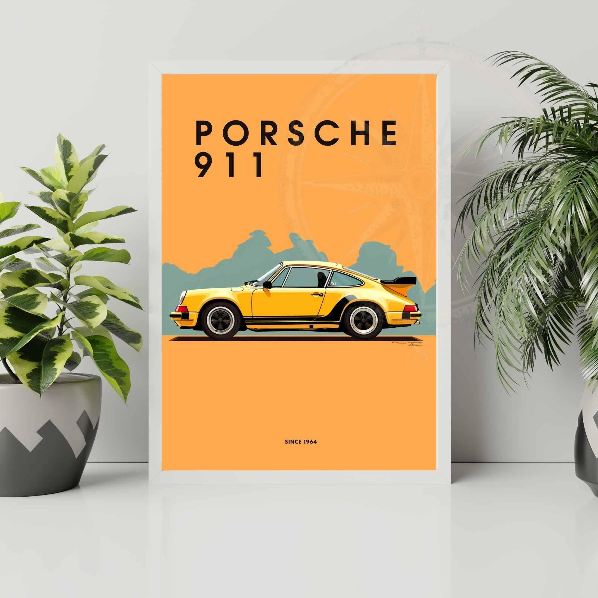 impression Porsche 911  | Affiche Porsche 911 | Impression voiture mythique