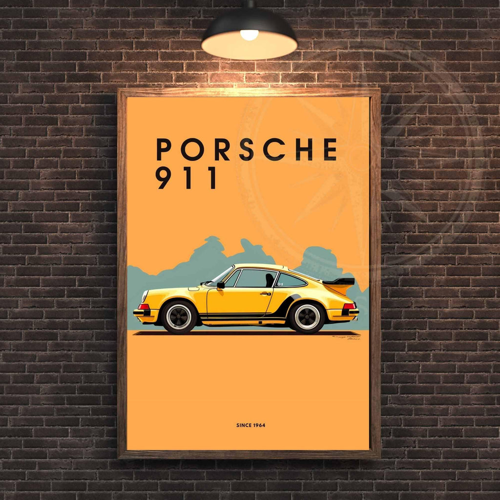 impression Porsche 911  | Affiche Porsche 911 | Impression voiture mythique